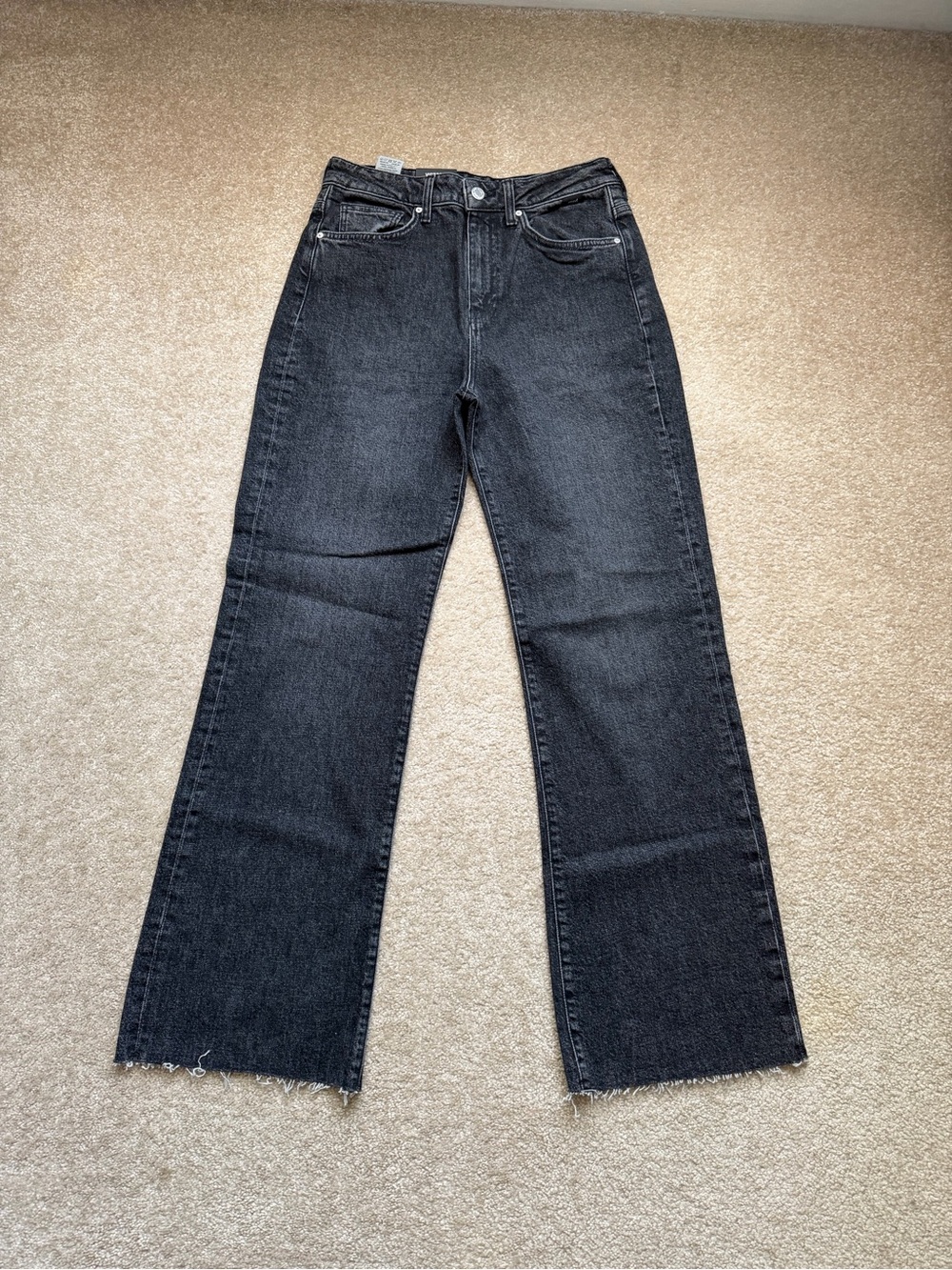 Mavi Black Wide-Leg High-Rise Jeans